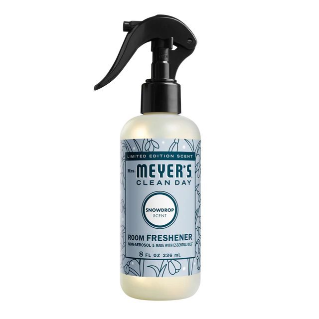 Mrs. Meyer's Clean Day Room Freshener, Snow Drop, 8 Fl Oz (Pack of 6)