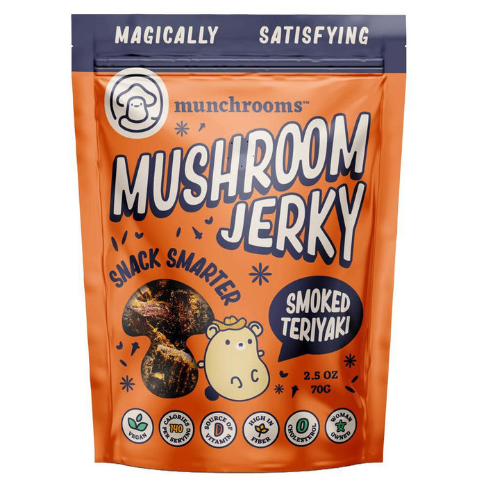 Munchrooms - 'Smoked Teriyaki' Mushroom Jerky (2.5OZ)