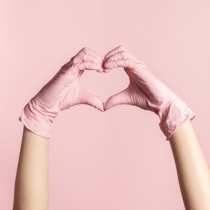 Nitrile Exam Gloves 4 Mil - (100 Gloves/Box) | Eco Gloves SoftTouch™ BLUSH