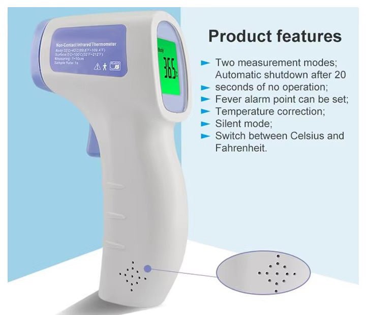 Non-Contact Dual Use Infrared Thermometer - Sper Certified