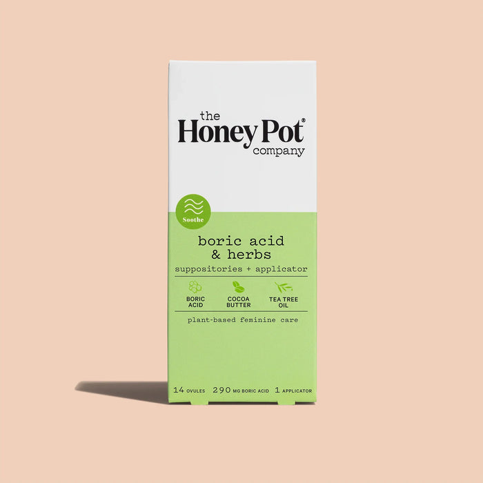 The Honey Pot | Boric/Herb Suppositories | 14 Pack