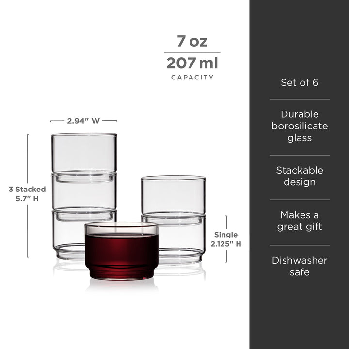 Viski Raye Crystal Bodega Glasses - Thumbnail 2
