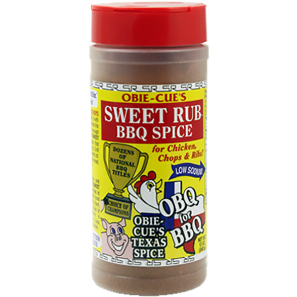 Obie-Cue's Sweet Rub BBQ Spice 12 oz.