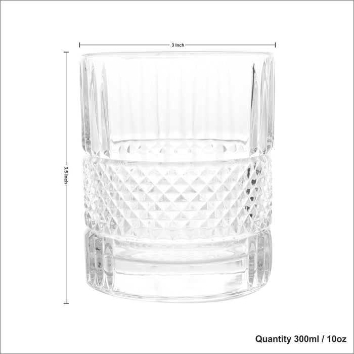 Old Fashioned Vintage Whiskey Glass - 10oz