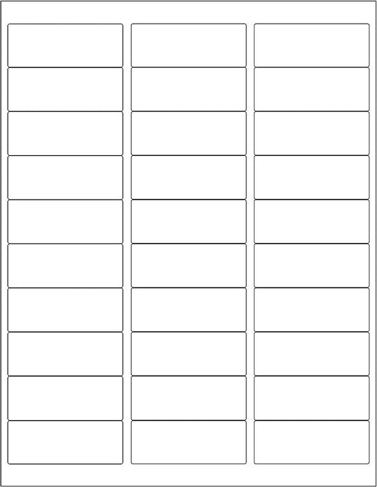 Printable Address Labels - 1" x 2-5/8": 750/Pack