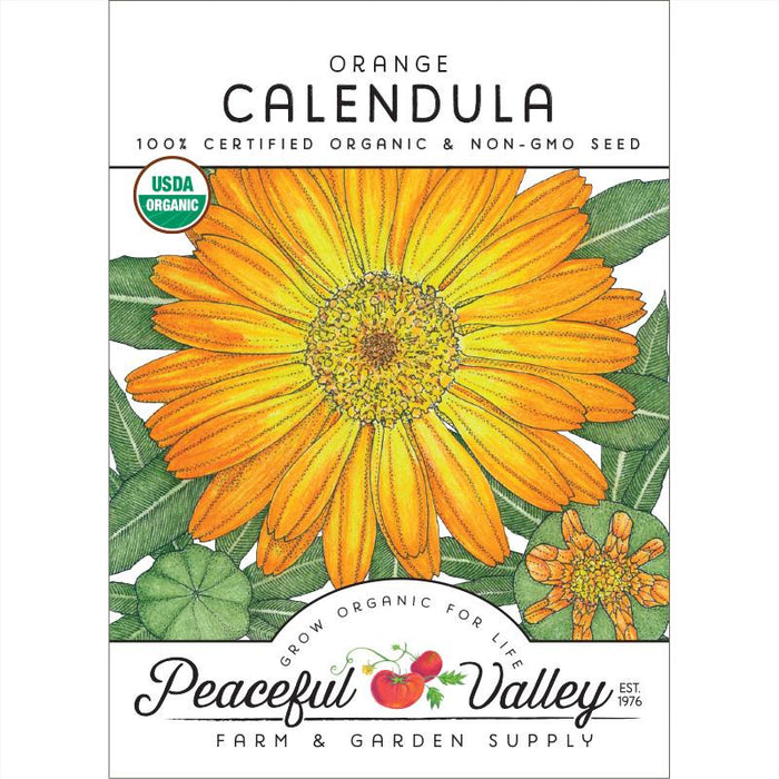 Orange Calendula Seeds (Organic)