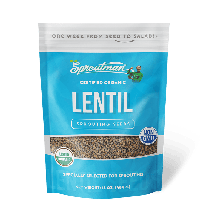 Organic Lentil Sprouting Seed