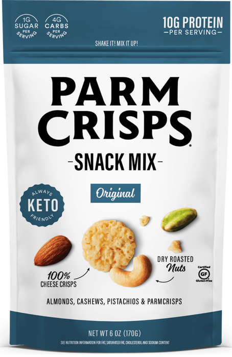 Original Parm Crisps Parmesan Cheese Crisps (Pack of 12 - 6 Oz Bags)