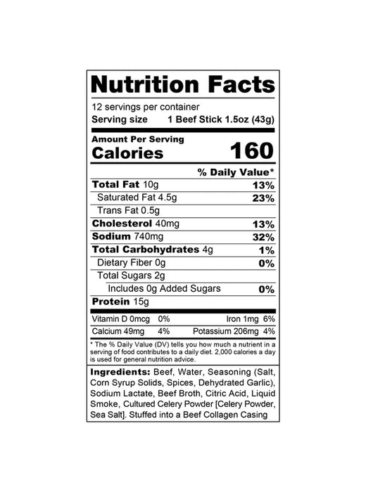 Beef Sticks - Wicked Cutz