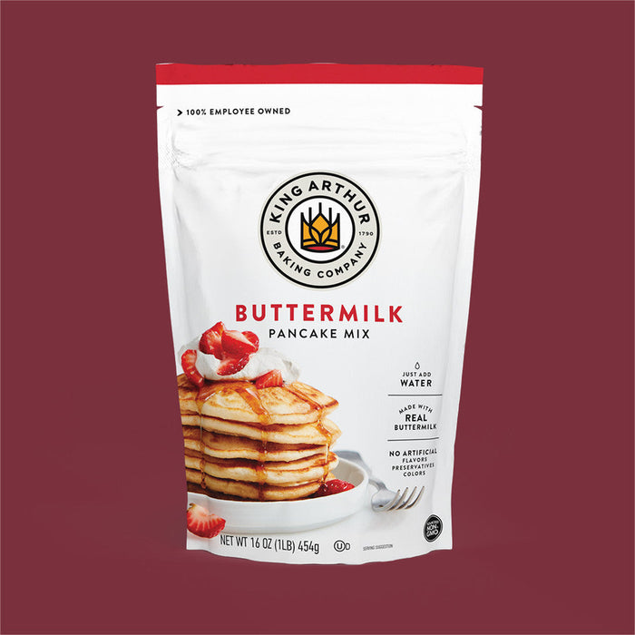 King Arthur Baking Company - Butter Milk Pancake Mix  (Pack of 6, Sixteen-Ounce)