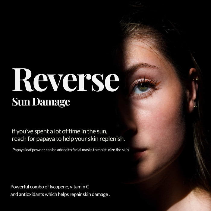 Akshit Papaya Leaves, Hojas de papaya, 2.6oz, Dried From Green Papaya Leaf, Herbal Tea, Non GMO, Caffeine free, Sugar free, Rich In Vitamins.