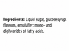 Ingredient statement for Pastry 1 Quick White Fondant: liquid sugar, glucose syrup, flavours, emulsifier mono- and diglycerides of fatty acids