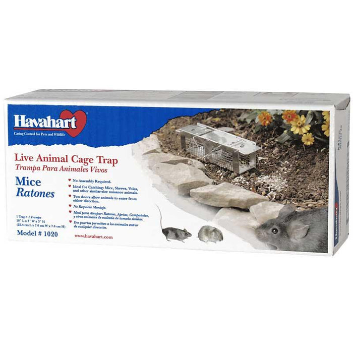 Havahart Trap - Model 0 (10"x3"x3") - For Mice, Rats, Voles and Shrews