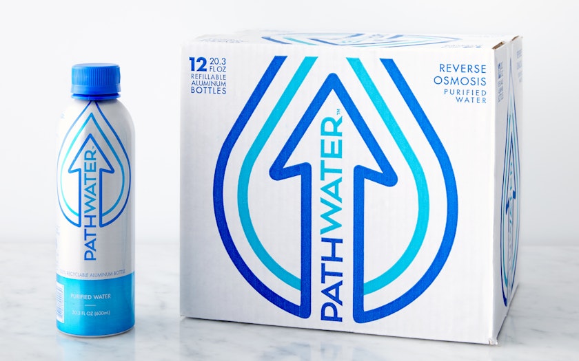 Pathwater Purified Water: Refreshment on-the-Go in Reusable Bottles (12 x 20.3 fl oz)