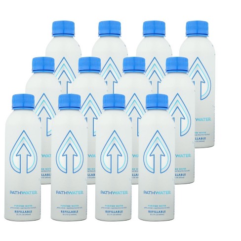 Pathwater Purified Water: Refreshment on-the-Go in Reusable Bottles (12 x 20.3 fl oz)