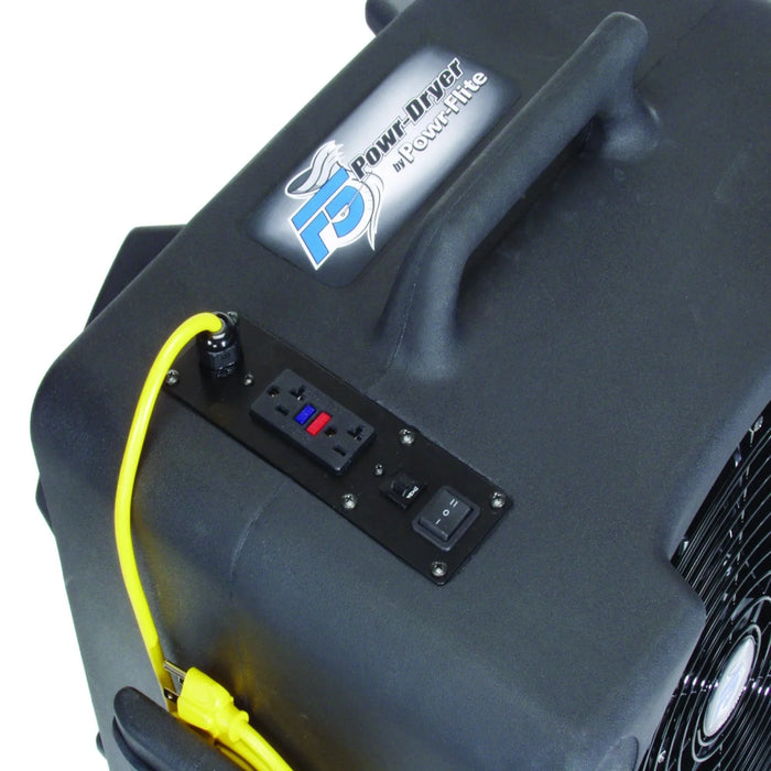 Powr-Flite F5 Axial Fan / Air Mover with Handle and Wheels - PDF5DX - Water Damage Restoration