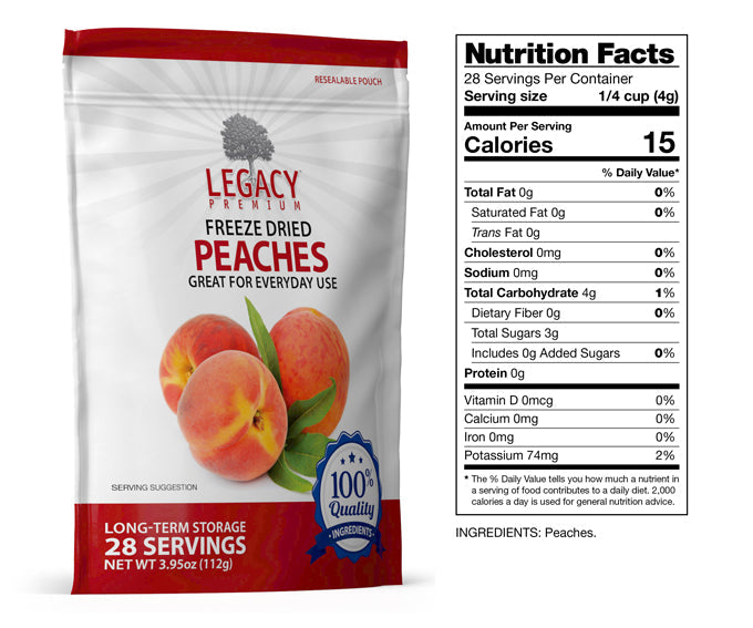 Freeze Dried Peaches