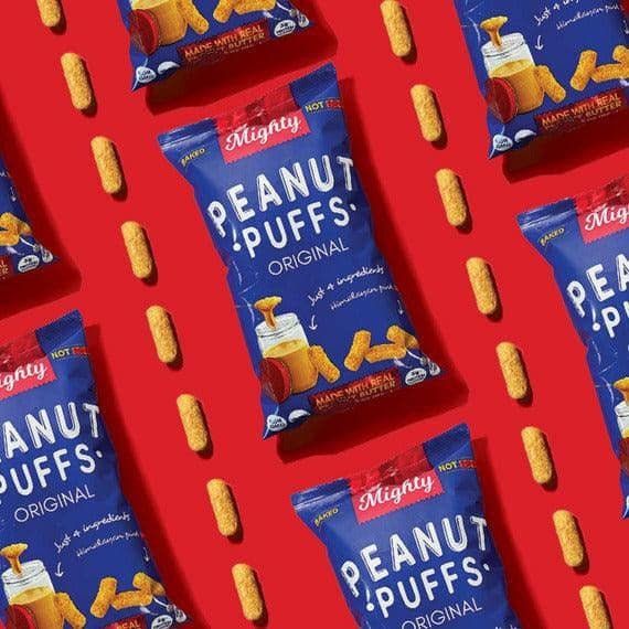 Peanut Butter Puffs Snack | Gluten Free & Vegan | 0.7 oz | Mighty
