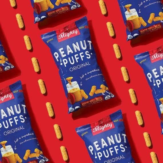 Peanut Butter Puffs Snack | Gluten Free & Vegan | 3.0 oz | Mighty