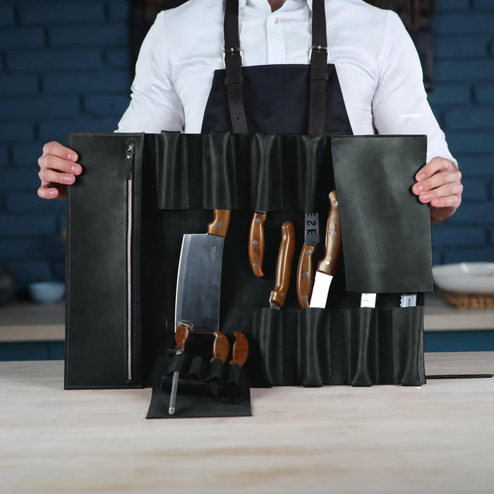 The Professional's Leather Knife Roll