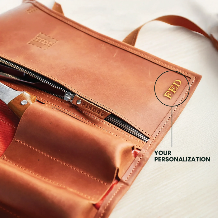 Waxed Canvas Knife Roll