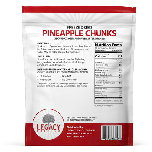 Bulk Freeze Dried Pineapple Chunks