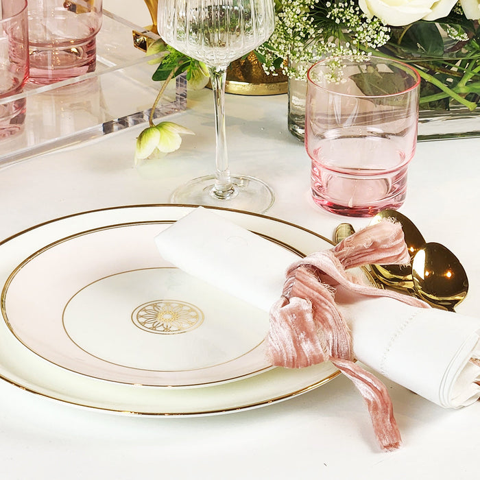 Pink Rock Glass- Set of 4
