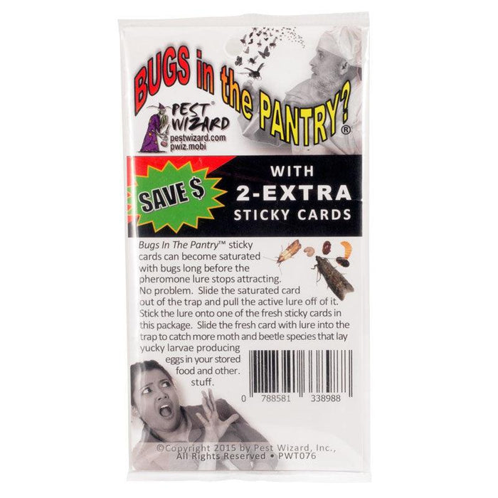 Pest Wizard BUGS in the PANTRY? Replacement Sticky Cards 2-Pack