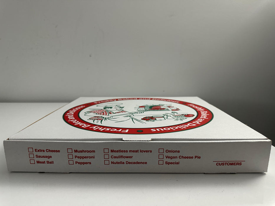 12" x 12" x 2" Corrugated Pizza Boxes - 100 Bundle | Sturdy & Durable | Bulk Stock Available