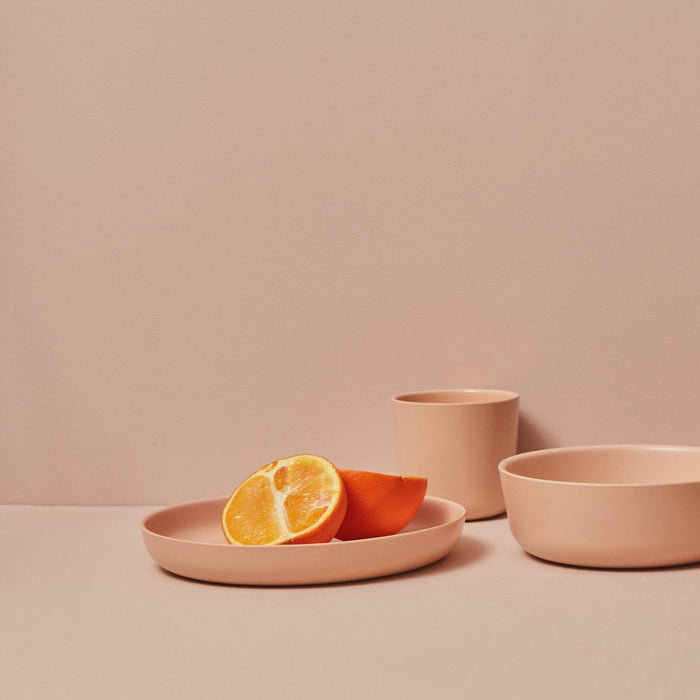 Bamboo Kids Plate - Set of 4 - Blush