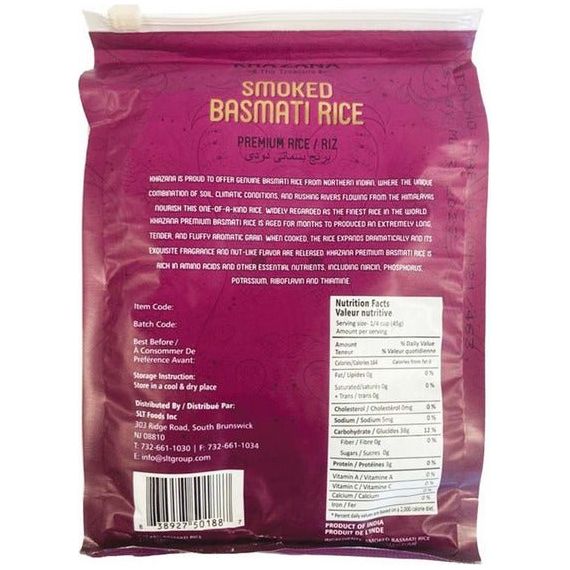 Premium Smoked Basmati Rice | 2 lbs | Khazana