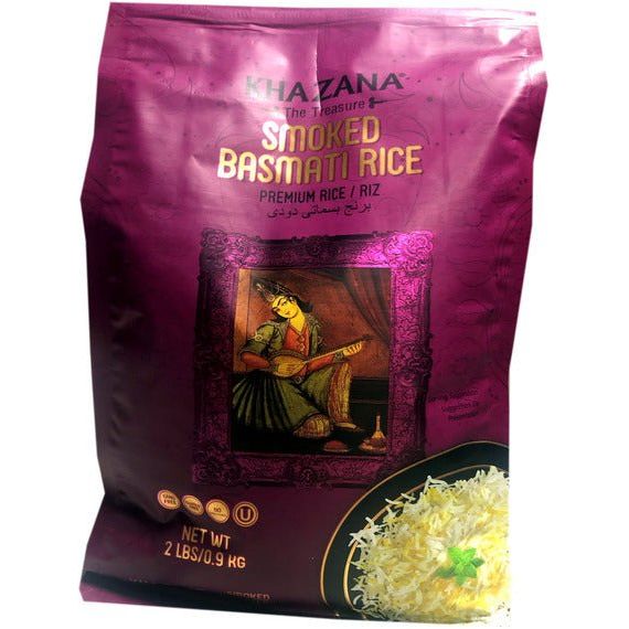 Premium Smoked Basmati Rice | 2 lbs | Khazana