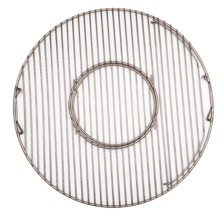 Premium stainless grate for 22 kettle package (grate with pop out center and stainless charcoal grate)