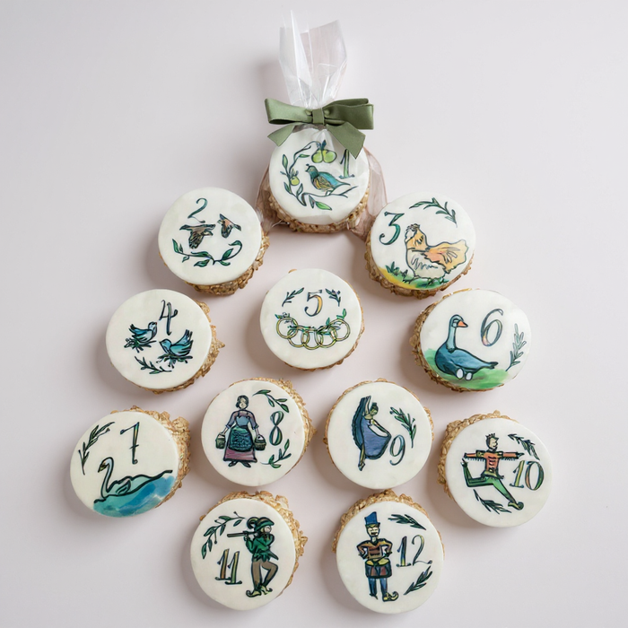 Christmas 12 Days of Christmas Message Rice Crispie Treats