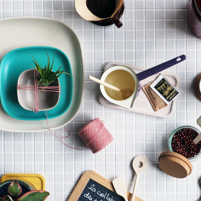 Bamboo Small Bowl - 4 Piece Set - Stone