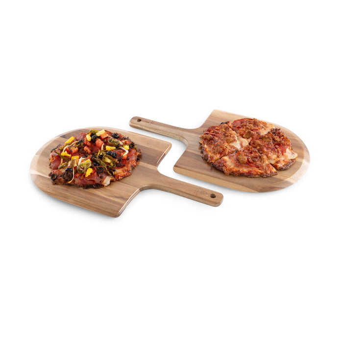 Acacia Personal Pizza Peel Serving Board Paddle Set of 2