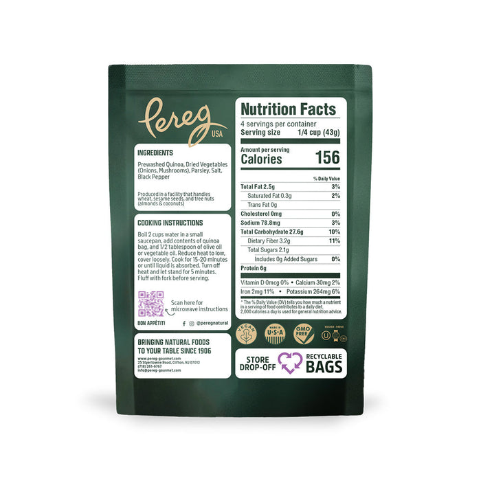 Quinoa - Mushrooms Pouch