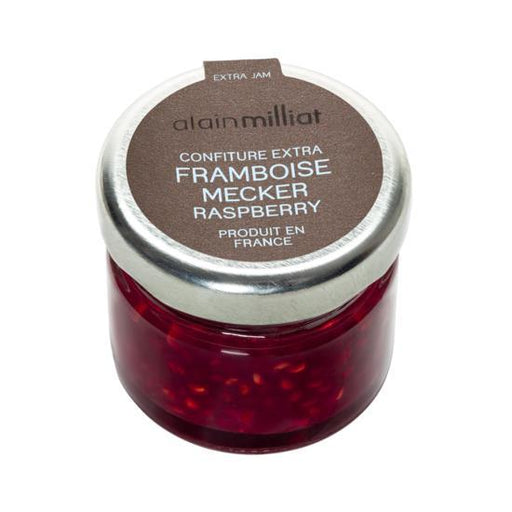 RASPBERRY JAMRASPBERRY JAMSpecialty Food SourceFeatures: 

Discover this dark red jam, made with Mecker raspberries, its jellied texture enhanced with pips, and its rich and delicate caramelized aromas.

Specific