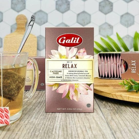 Relax Herbal Tea | 16' Tea Bags | 0.84 oz | Galil