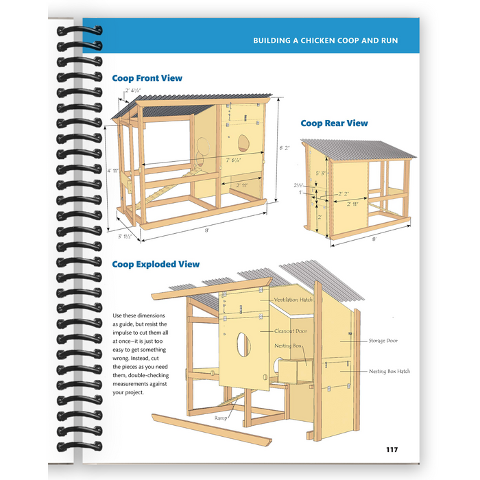 40 Projects for Building Your Backyard Homestead: A Hands-on, Step-by-Step Sustainable-Living Guide (Spiral Bound)