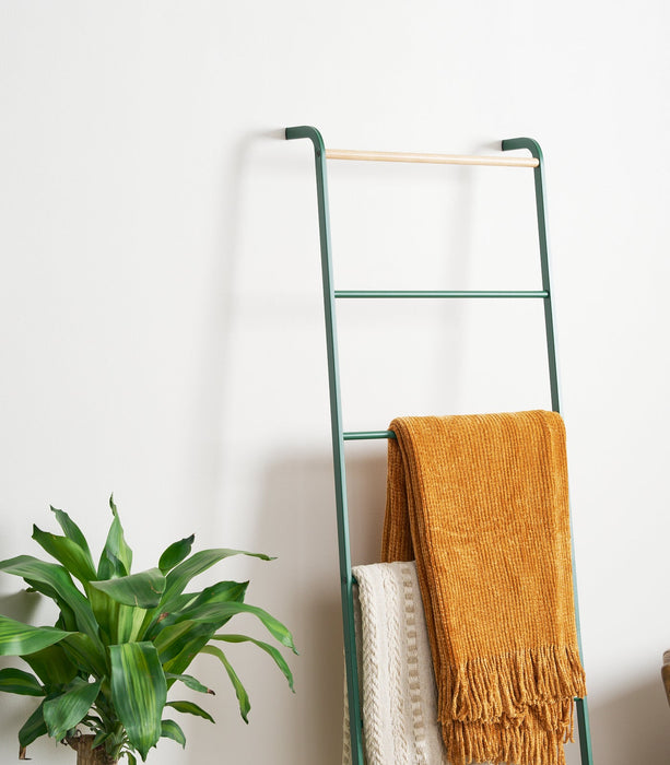 Leaning Storage Ladder (63" H)  - Steel - Forest Green