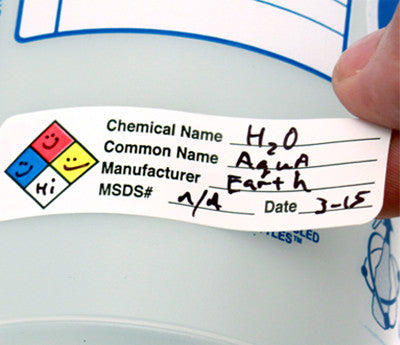 HMIG Safety Labels: "Right to Know", 0.75" x 2.5", 250/ROLL