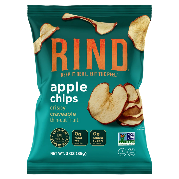 Rind Fruit Chips Apple, 3 Oz (Pack of 12)