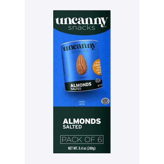 Roasted & Salted Almonds | Can | 1.4 oz | Uncanny