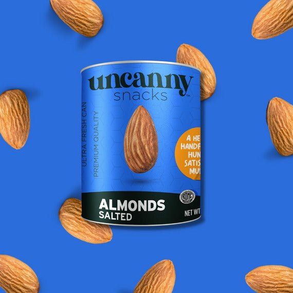 Roasted & Salted Almonds | Can | 1.4 oz | Uncanny