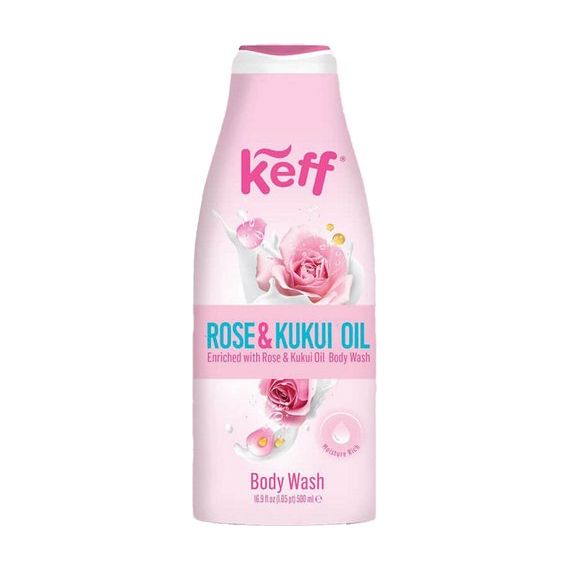 Rose & Kukui Oil Body Wash | 16 oz | Keff