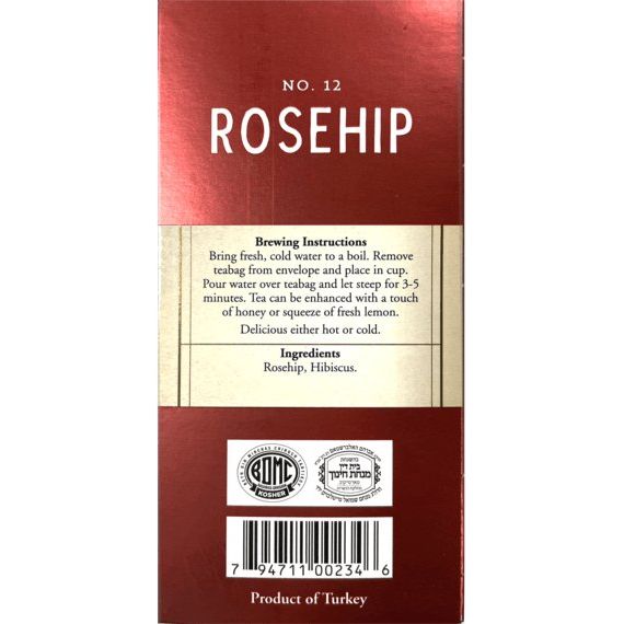 Rosehip Herbal Tea | 20' Tea Bags | 1.41 oz | Galil