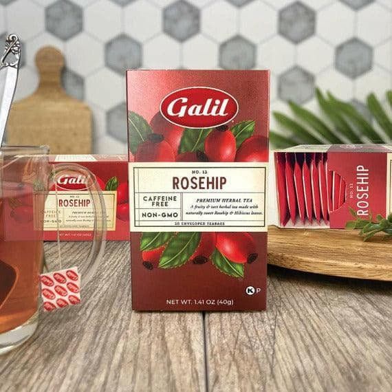 Rosehip Herbal Tea | 20' Tea Bags | 1.41 oz | Galil