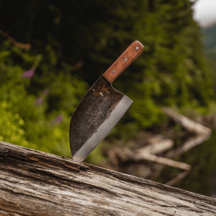 Rustic Cleaver Rustic Hand Forged Serbian Cleaver — Specialty Food Source