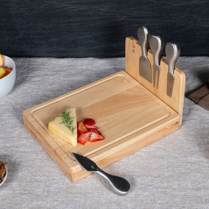 Picnic Time Asiago Cheese Cutting Board and Tools - Thumbnail 5